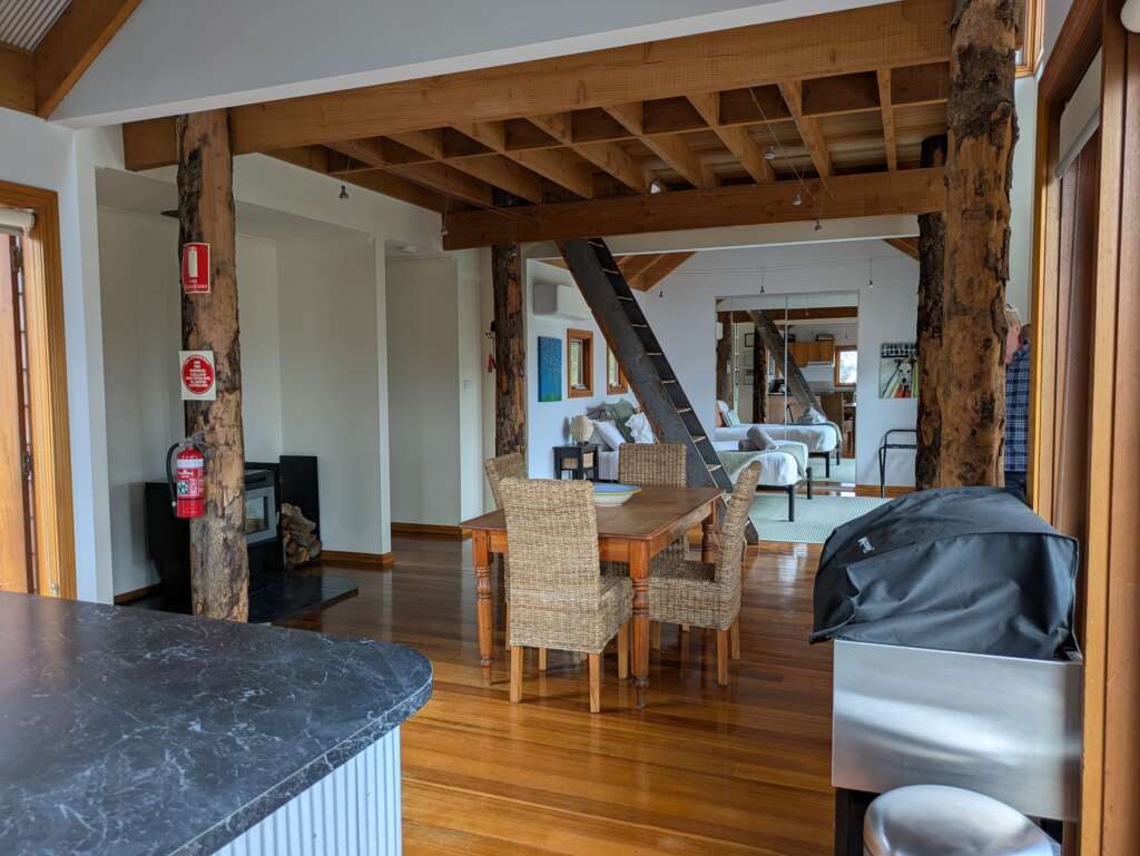 photo of the kitchen looking towards the bedroom